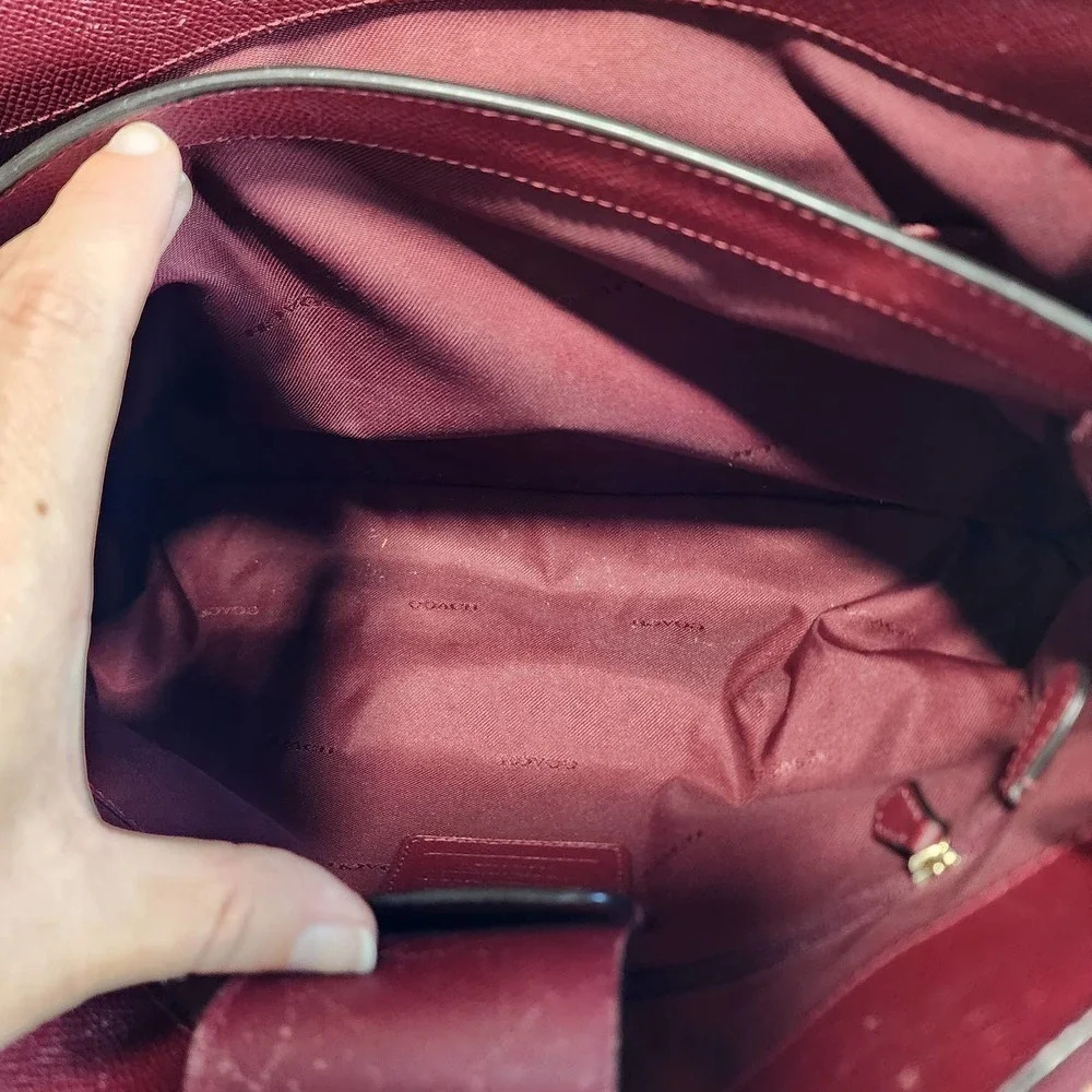 Coach Bordeaux Red Stanton Carryall